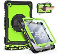 timecity Funda para Samsung Galaxy Tab A9+ /A9 Plus de 11 pulgadas 2023 SM-X210/SM-X216/SM-X218, resistente a los golpes, resistente A9 Plus funda con protector de pantalla, soporte giratorio 360°,