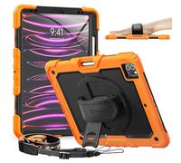 Timecity Funda Protectora para iPad Pro de 12.9 Pulgadas de 6ª/5ª/4ª/3ª generación, con Fuerte protección, Protector de Pantalla, Correa de Mano/Hombro, Soporte Giratorio, Soporte para lápices, Color
