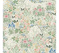 Timeet 44x1000cm Autoadhesiva Pintura Mural Blumen Beige Vintage Pintura Mural Con Flores Lámina Adhesiva Para Muebles Autoadhesiva Vinyl Klebetapete Für Wohnzimmer Schlafzimmer Küche Wand