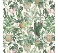 Timeet Autoadhesiva Pintura Mural Verde Tropische Botanische 41x300cm Lámina Adhesiva Para Muebles Autoadhesiva Wasserdichte Vinyl Klebetapete Für Wohnzimmer Schlafzimmer Küche Wand Möbel
