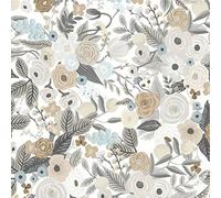 Timeet Pintura Mural Autoadhesiva 39x300cm Lámina Adhesiva Blumig Vinyl Lámina Adhesiva Para Muebles Blumen Und Blätter Wandpapier Dekorfolie Marrón Muster Folie Für Wohnzimmer Schlafzimmer