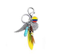 Timefly Llavero estilo bandera de Colombia con colgante para mochila, bolsa de regalo, regalo de recuerdo de viaje