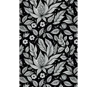 Timeless Botanicals - Black and White Lined Journal for Writing and Creativity: An Elegant Notebook for Women with 160 Lined Pages
