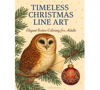 Timeless Christmas Line Art: Elegant Festive Coloring for Adults