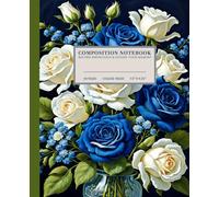 Timeless Elegance Composition Notebook | Classic College-Ruled Notebook: Delicate Floral Bouquet | 110 Pages | 7.5" x 9.25" | Perfect for Students, Writers, and Dreamers