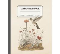 Timeless Flight | College Ruled Composition Notebook | Antique Hummingbird Illustration Journal for Writers: Designed for Daily Reflections, Planning, and Creativity
