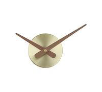 Timelike Manecillas 3D, grandes manecillas de reloj de pared con forma de aguja, para relojes de pared para construir, decoración, mecanismo de cuarzo (dorado+madera de 8,5 cm)