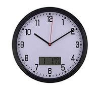 Timelike Reloj con calendario, fecha, reloj digital con gran pantalla de dígitos transparentes, reloj despertador con marco de fotos digital HD