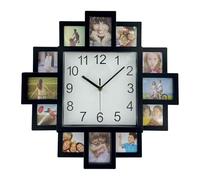 Timelike Reloj de marco de bricolaje, reloj de pared de diseño moderno DIY Marco de fotos Reloj de plástico Arte Imágenes Reloj único Klok Decoración del hogar - Haz tu propio reloj de múltiples fotos