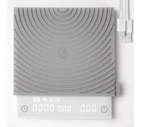 TIMEMORE Black Mirror Mini, balanza digital para café con temporizador, 2 kg/0,1 g, función de flujo, compacta y portátil, almohadilla protectora de silicona, balanza para espresso, Blanco