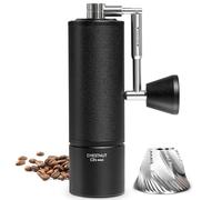 TIMEMORE Chestnut C3s Max, molinillo de café manual, cuerpo totalmente metálico integrado, fresa cónica S2C de acero inoxidable, asa plegable, para café espresso a prensa francesa, negro