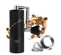TIMEMORE molinillo cafe manual, Burr cónico de molinillo café, con mango plegable, c3s Pro con capacidad de ajuste ajustable interna de 20g, se puede verter sobre la cafetera francesa Castañas Negro