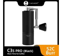 TIMEMORE Store-molinillo de café Manual Chestnut C3S PRO, capacidad de 25g, rebaba de núcleo de acero ajustable a mano, envío de cepillo de limpieza C3S PRO White NEW