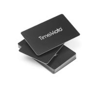 TimeMoto TM-100 - Tarjeta de registro de tiempo (85 x 54 mm, 25 unidades), color negro