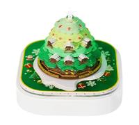 Timepiece Calendar 2026 - Christmas Tree Light-Up Desk Calendar, Festive Decorative Tear-Off Planner, Led Illuminated Paper Craft, Countdown Organizer, Holiday Desktop Ornament for Teachers, Students