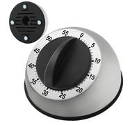 Timer for Cooking - 60 Minute Wind Up Mechanical Countdown | Loud Alarm, Visual, Battery-Free | Perfect for Classroom Home Study Reading Restaurant Baking Homework Use