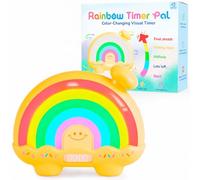 Timer Pal Rainbow Timer para niños, temporizador visual para niños con luz nocturna, temporizador visual magnético que cambia de color para aula, esquina calmante y hogar (amarillo)