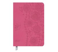 Timer Soft Touch pink 2027: Terminplaner in Lederoptik. Terminkalender mit Wochenübersicht und Lesezeichenband. Taschenkalender im Format: 11 x 16 cm