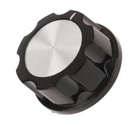 Timer Switch Knob Replacement Parts for Air Fryer Oven 2 Pack Plastic Dial 35mm Diameter 6mm Shaft Hole Black Kitchen Appliance Accessories
