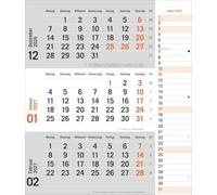 times&more 3-Monatsplaner, orange 2027: times&more - Praktischer Wandplaner mit Datumsschieber. Büro-Kalender mit Notizspalte und Jahresübersicht. Wandkalender 2027 fürs Büro. 30 x 35 cm.
