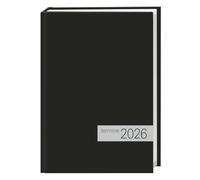 times&more Kalenderbuch schwarz 2026: times&more Kalenderbuch 2026. Schwarzer Terminkalender mit flexiblem Umschlag. Handlicher Wochenplaner. Taschenkalender 2026 zum Planen von Terminen.