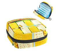 Times Multiplication Tables - Bolsa de almacenamiento portátil para servilletas sanitarias, Varios colores, 4.7x6.6x6.6 in/12x17x17 cm