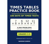 Times Tables Practice Book: 100 Days of Multiplication Timed Tests | 4,000 Problems with Full Answer Key | Grades 3-5