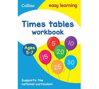 Times Tables Workbook Ages 5-7: Ideal for home learning (Collins Easy Learning KS1)