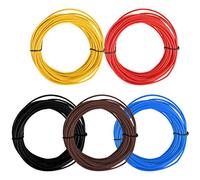 TIMESETL 5Pzs 1.5 mm² FLRY-B Hilo Eléctrico 5 x 10 M Cable Eléctrico Vehículo Auto Batería Fusibles 12v Auto Batería Fusibles Cableado Coche