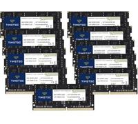Timetec 160GB Kit(10 x 16 GB) DDR4 3200 MHz (Oro 2933 MHz, Oro 2666 MHz) PC4-25600 sin Salida CC 1,2 V CL22 2Rx8 Dual Rank 260 Pin SODIMM Laptop Notebook PC Computer Memory RAM Módulo Upgrade