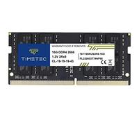 Timetec 16GB DDR4 2666MHz (DDR4-2666) PC4-21300 (PC4-2666V) No ECC Sin búfer 1.2V CL19 2Rx8 Dual Rank 260 Pin SODIMM Laptop Notebook PC Módulo de Memoria RAM Actualización (16GB)