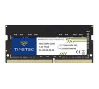 Timetec 16GB DDR4 3200MHz PC4-25600 Non-ECC Unbuffered 1.2V CL22 1Rx8 Single Rank 260 Pin SODIMM Compatible con AMD e Intel Gaming Laptop Notebook PC Computer Memory RAM Module Upgrade (16GB)