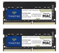 Timetec 16GB Kit (2x8GB) Compatible con Apple DDR4 2666MHz para iMac Mid 2020 (20,1/20,2) / iMac Mid 2019 (19,1) 27 Pulgadas Retina 5K, Mac Mini Late 2018 (8,1) PC4-21333 / PC4-21300 SODIMM