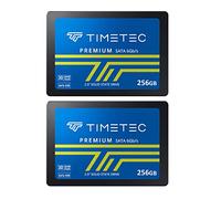 Timetec 256 GB x 2 unidades SSD 3D NAND TLC SATA III 6Gb/s 2.5 pulgadas 7mm (0.28") 200TBW velocidad de lectura de hasta 550 MB/s caché SLC Performance Boost unidad interna de estado sólido para PC,