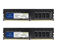Timetec 32GB Kit (2x16GB) DDR4 2666 MHz PC4-21300 sin ECC, sin búfer, 1,2 V CL19 2Rx8, Doble Rango, 288 Pines, UDIMM, módulo de Memoria RAM para Escritorio