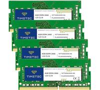 Timetec 32GB Kit(4x8GB) DDR4 2666 MHz (PC4-2666V) PC4-21300 SODIMM - Sin ECC, sin búfer, 260 Pines, 1,2V CL19, Memoria para portátiles, notebooks, Mini PC y Ordenadores Todo en uno.