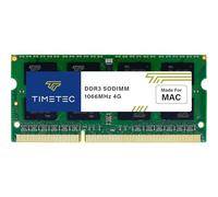 Timetec 4GB Compatible para Apple DDR3 1067MHz/1066MHz PC3-8500 CL7 Dual Rank para Mac Book, Mac Book Pro, iMac, Mac Mini Actualización de Memoria Mac RAM SODIMM