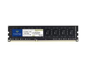 Timetec 4GB DDR3L / DDR3 1600MHz PC3L-12800 / PC3-12800 Non-ECC Unbuffered 1.35V / 1.5V CL11 2Rx8 Dual Rank 240 Pin UDIMM Memoria RAM Módulo para Actualizacion para PC Computadora de Escritorio