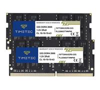 Timetec 64GB Kit (2x32GB) DDR4 2666MHz PC4-21300 Non-ECC Unbuffered 1.2V CL19 2Rx8 Dual Rank 260 Pin SODIMM Laptop Notebook PC Memoria RAM Módulo Actualización (64GB Kit(2x32GB))