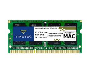 Timetec 8GB Compatible for Apple DDR3L 1600MHz PC3L-12800 for Mac Book Pro (Early/Late 2011,Mid 2012), iMac(Mid 2011,Late 2012,Early/Late 2013,Late 2014,Mid 2015), Mac Mini(Mid 2011,Late 2012) MAC RAM