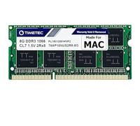 Timetec 8GB Compatible para Apple DDR3 1067MHz/1066MHz PC3-8500 para Mac Book, Mac Book Pro, iMac, Mac Mini SODIMM Mac RAM - actualización