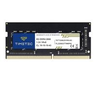 Timetec 8GB DDR4 2666MHz (DDR4-2666) PC4-21300 ((PC4-2666V) Non-ECC Unbuffered 1.2V CL19 1Rx8 Single Rank 260 Pin SODIMM Laptop Notebook PC Computer Memory RAM Module Upgrade (8GB)