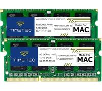 Timetec 8GB Kit(2x4GB) Compatible con Apple DDR3L 1600MHz para Mac Book Pro(Early/Late 2011,Mid 2012), iMac(Mid 2011,Late 2012,Early/Late 2013,Late 2014,Mid 2015), Mac Mini(Mid 2011,Late 2012) RAM