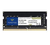 Timetec DDR4 3200 MHz 8 GB PC4-21300 sin ECC, sin búfer, 1,2 V CL22 1Rx8 de rango único, 260 pines SODIMM Módulo de memoria RAM para computadora portátil.
