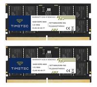 Timetec Kit de 32 GB (2 x 16 GB) DDR5 4800 MHz PC5-38400 sin búfer sin ECC 1.1 V CL40 1Rx8 de rango único de 262 pines SODIMM para portátil (kit de 32 GB (2 x 16 GB))