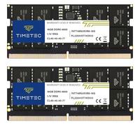 Timetec Kit de 32 GB (2 x 16 GB) DDR5 4800 MHz PC5-38400 sin búfer sin ECC 1.1 V CL40 1Rx8 de Rango único de 262 Pines SODIMM para portátil (Kit de 32 GB (2 x 16 GB))