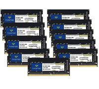 Timetec Kit de 80 GB (10 x 8 GB) DDR4 3200 MHz (o 2933 MHz o 2666 MHz) PC4-25600 sin ECC sin búfer de 1,2 V CL22 1Rx8 de rango único de 260 pines SODIMM para ordenador portátil portátil PC memoria RAM