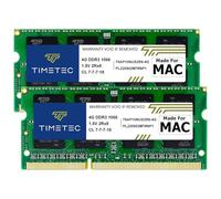 Timetec Kit de 8GB (2x4GB) Compatible para Apple DDR3 1067MHz/1066MHz PC3-8500 CL7 para Mac Book, Mac Book Pro, iMac, Mac Mini Actualización de Memoria SODIMM Mac RAM
