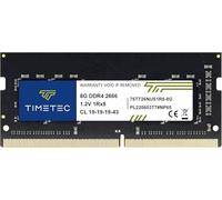 Timetec Memoria RAM de 8 GB DDR4 2666 MHz (DDR4-2666) PC4-21300 (PC4-2666V) sin ECC sin búfer 1.2V CL19 1Rx8 de Rango único 260 Pines SODIMM para Ordenador portátil portátil PC portátil actualización