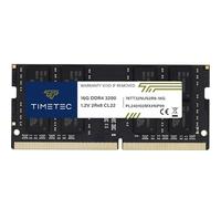 Timetec Premium 16GB DDR4 3200MHz (DDR4-3200) PC4-25600 Non-ECC Unbuffered 1.2V CL22 2Rx8 Dual Rank 260 Pin SODIMM Compatible con AMD e Intel Laptop Notebook PC Computer Memory RAM